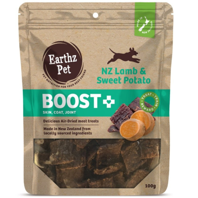 Earthz Pet BOOST+ Lamb & Sweet Potato Air Dried DOG Treats