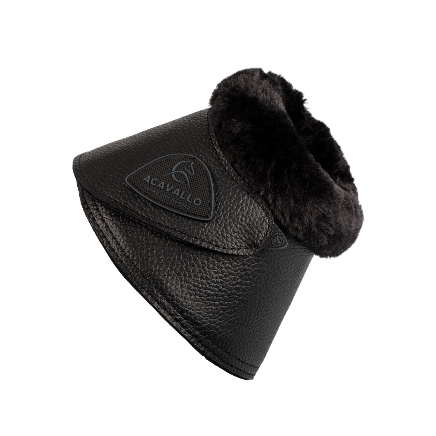 ACAVALLO - Bell Boots Faux Sheepskin & Velcro Closure