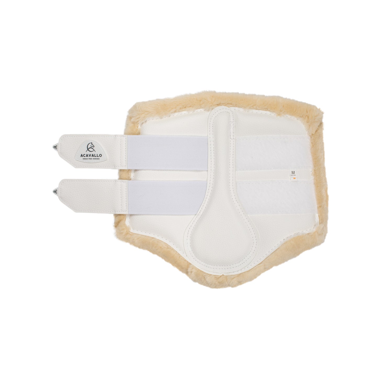 ACAVALLO - Front Brushing Boots Eco-Leather & Faux Sheepskin