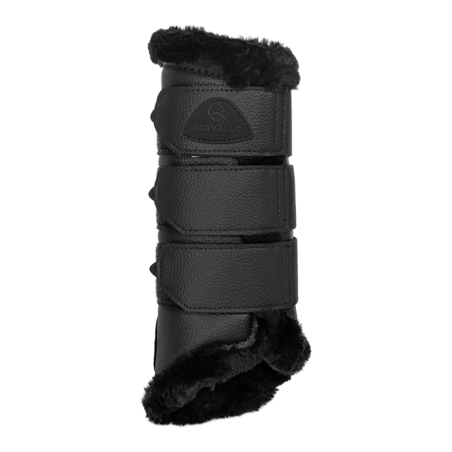 ACAVALLO - Hind Brushing Boot Faux Leather & Sheepskin