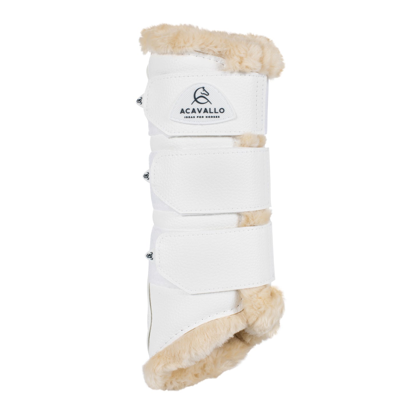 ACAVALLO - Hind Brushing Boot Faux Leather & Sheepskin