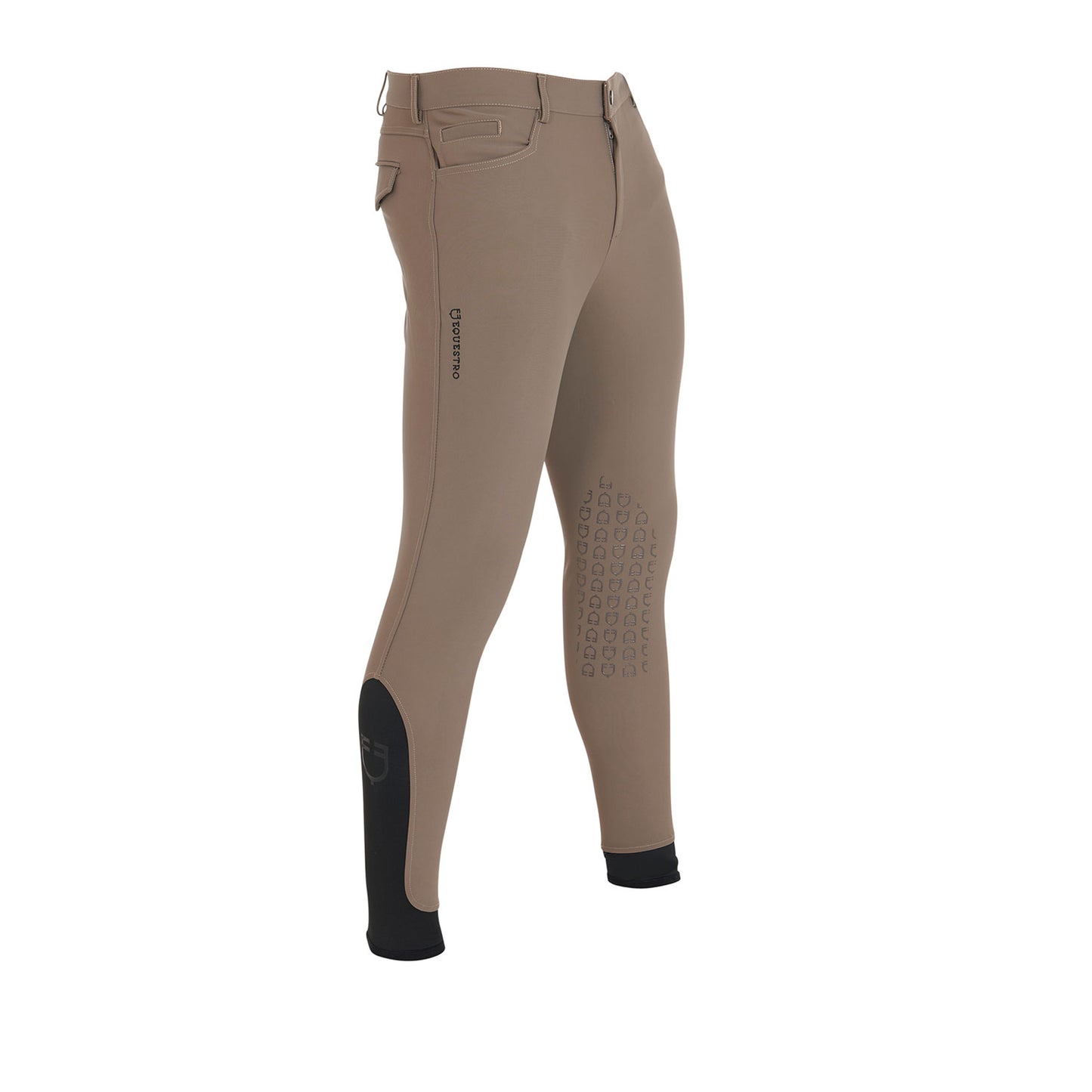 EQUESTRO - Men's slim fit grip breeches with logo Mod. Caspar