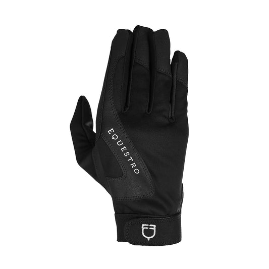 EQUESTRO - Gloves in Technical Fabric with Fleece Lining