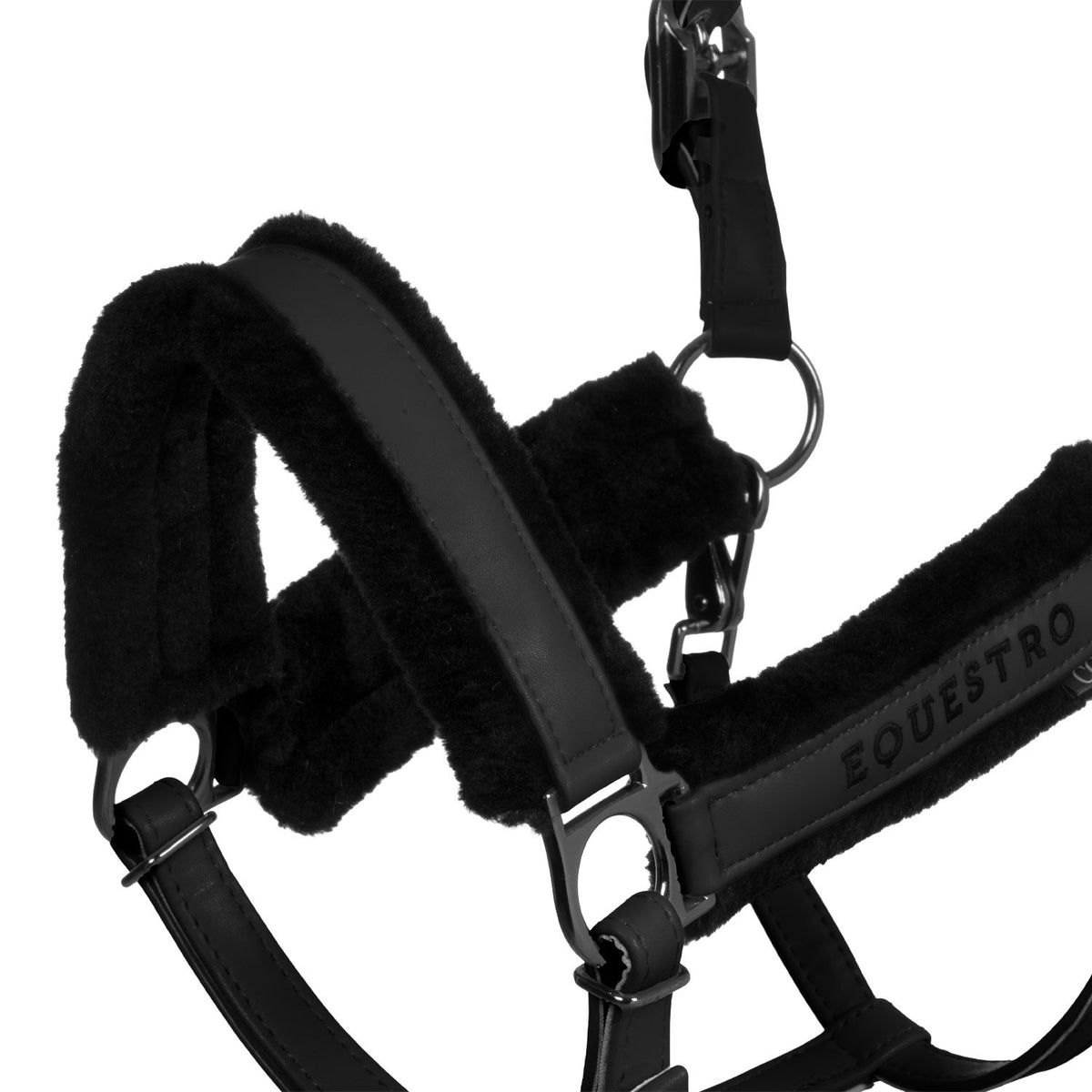 EQUESTRO - Anatomic Halter with faux sheepskin padding