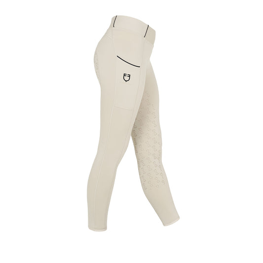EQUESTRO - Kids' slim fit grip leggings with logo