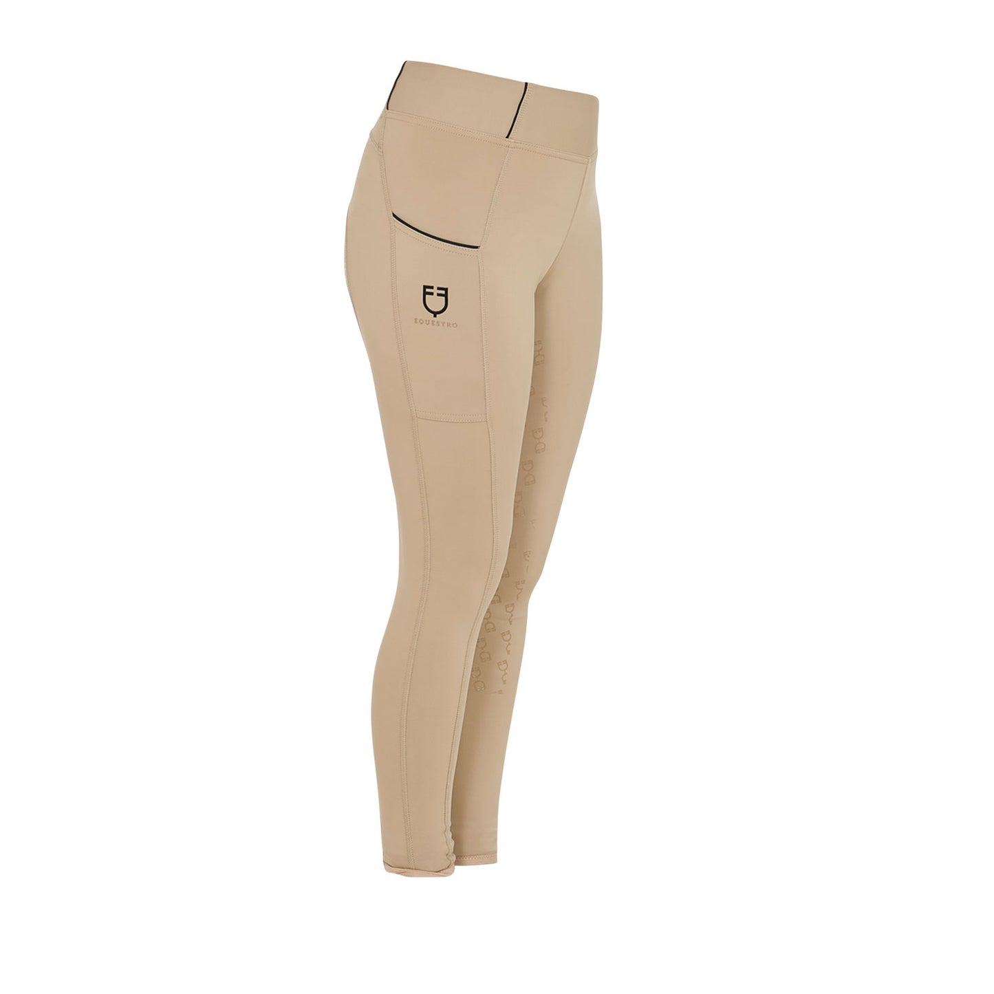 EQUESTRO - Kids' slim fit grip leggings with logo