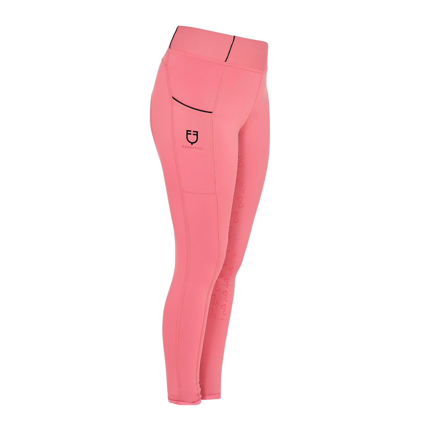 EQUESTRO - Kids' slim fit grip leggings with logo