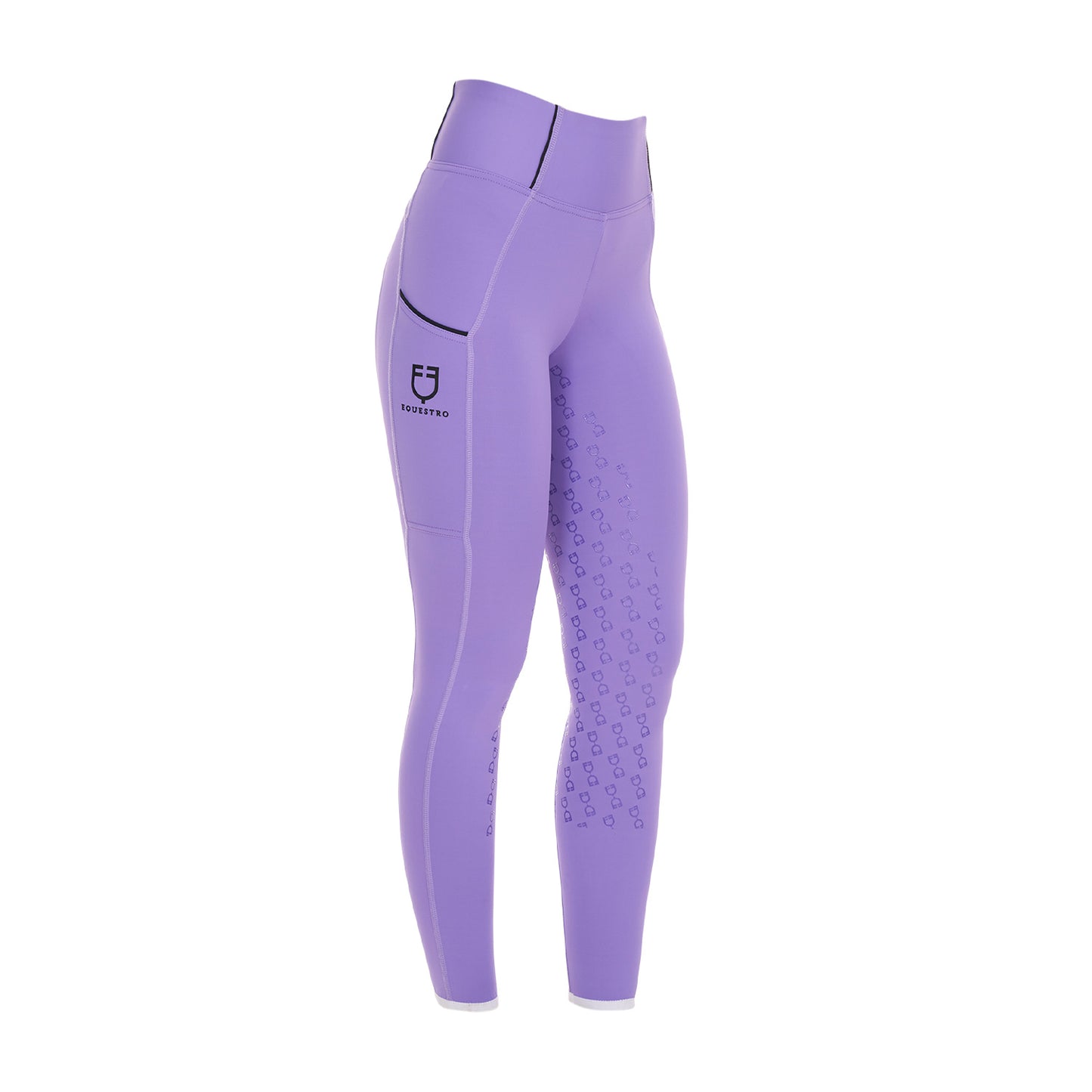 EQUESTRO - Kids' slim fit grip leggings with logo