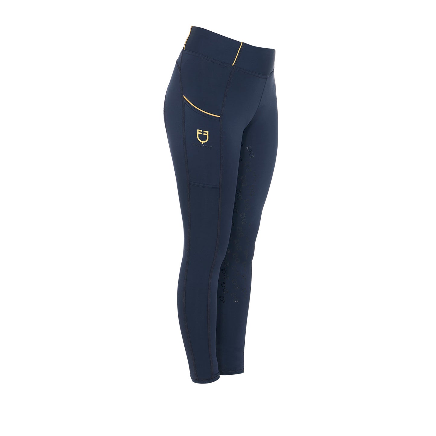 EQUESTRO - Kids' slim fit grip leggings with logo