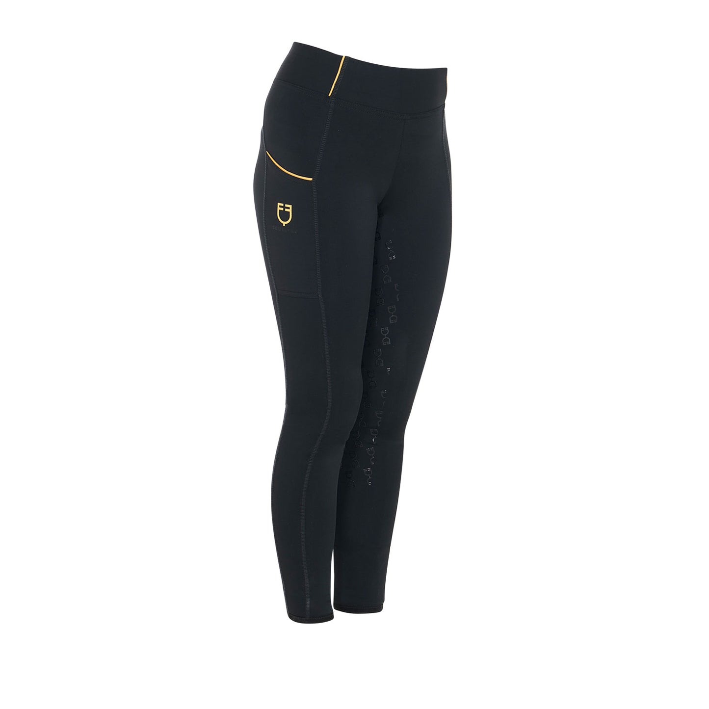 EQUESTRO - Kids' slim fit grip leggings with logo