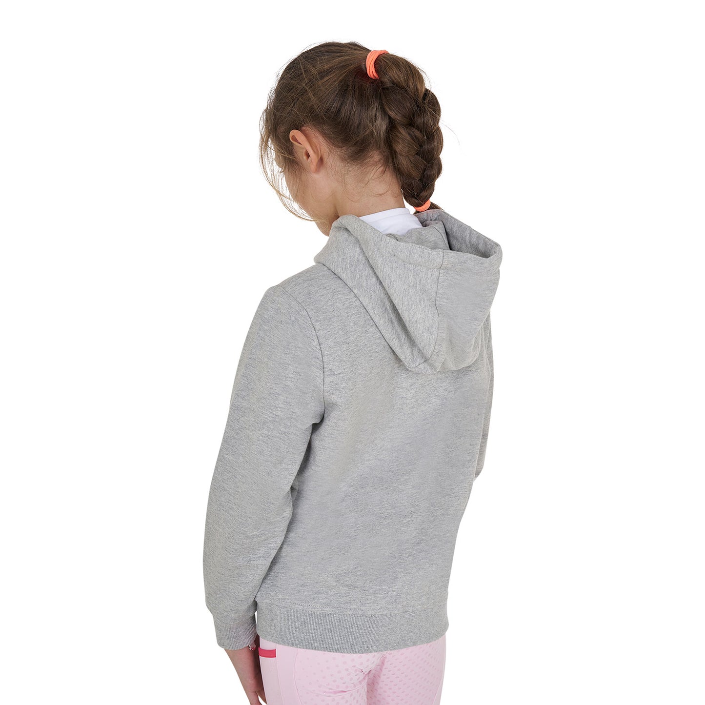 EQUESTRO - Kids' hoodie with zip and sponge lettering