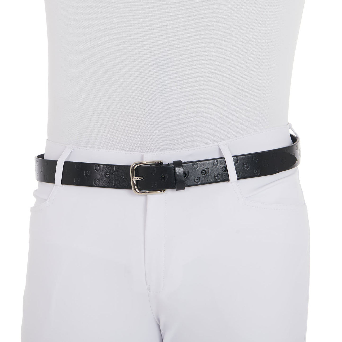 EQUESTRO - Leather belt with logo