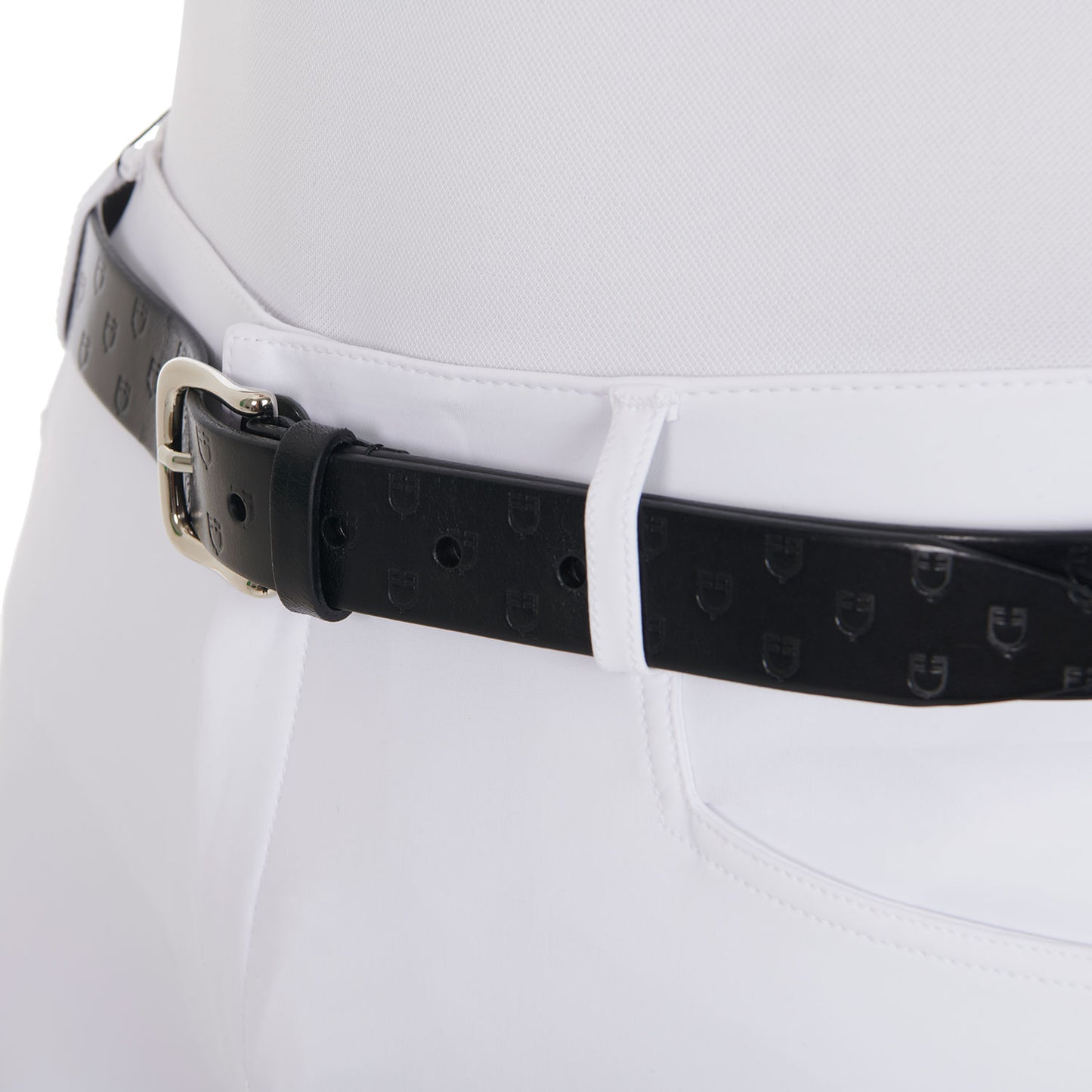 EQUESTRO - Leather belt with logo