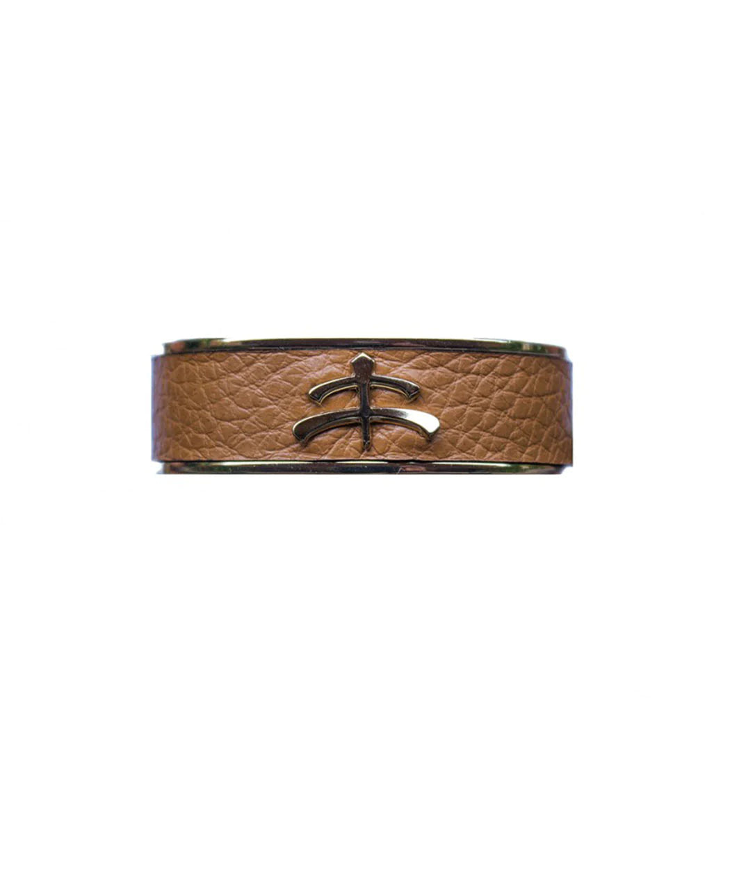 MAKEBE - Leather and Brass Bangle