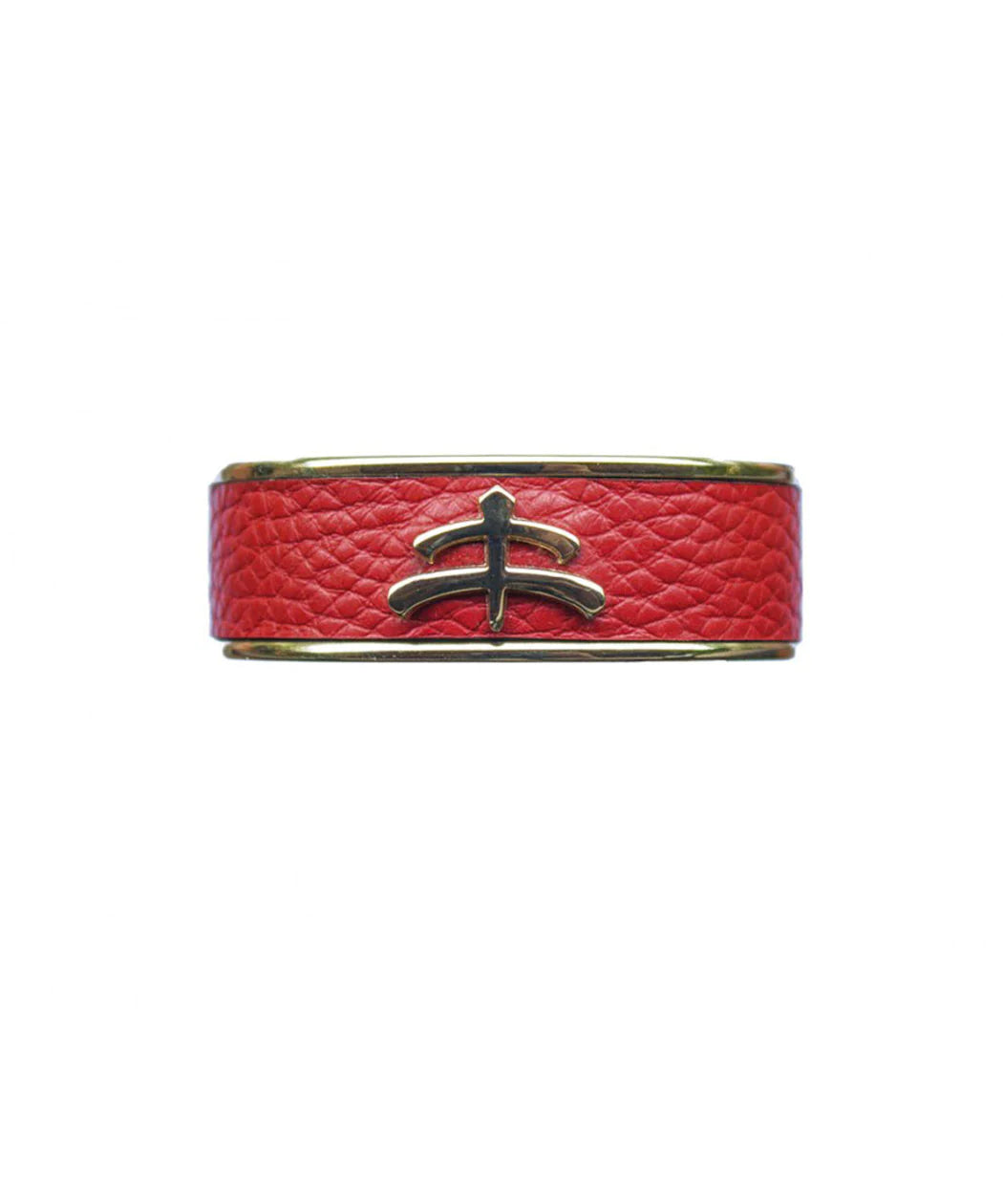 MAKEBE - Leather and Brass Bangle
