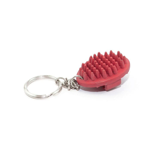 Rubber Curry Comb Keychain