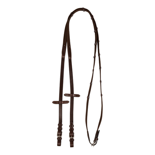 ACAVALLO - Nylon Reins with Leather Loops