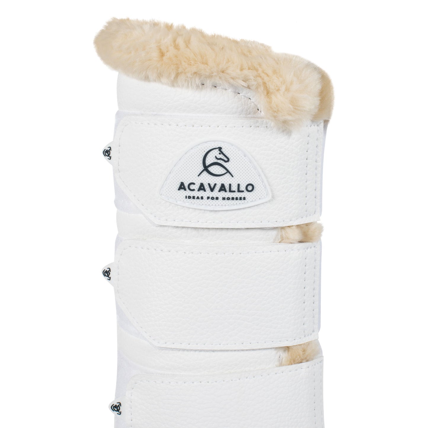 ACAVALLO - Hind Brushing Boot Faux Leather & Sheepskin