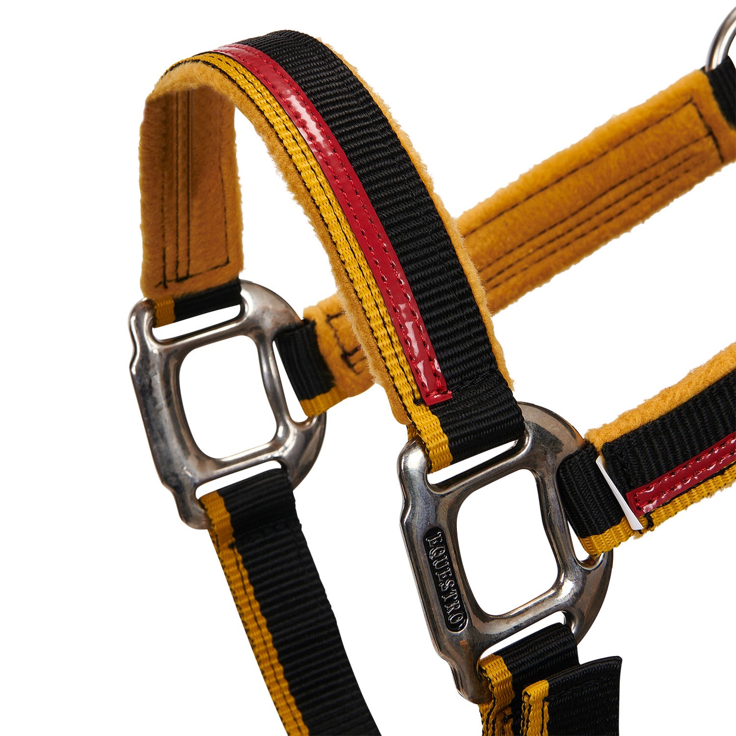 EQUESTRO - Red Trim Halter with Lead Rope