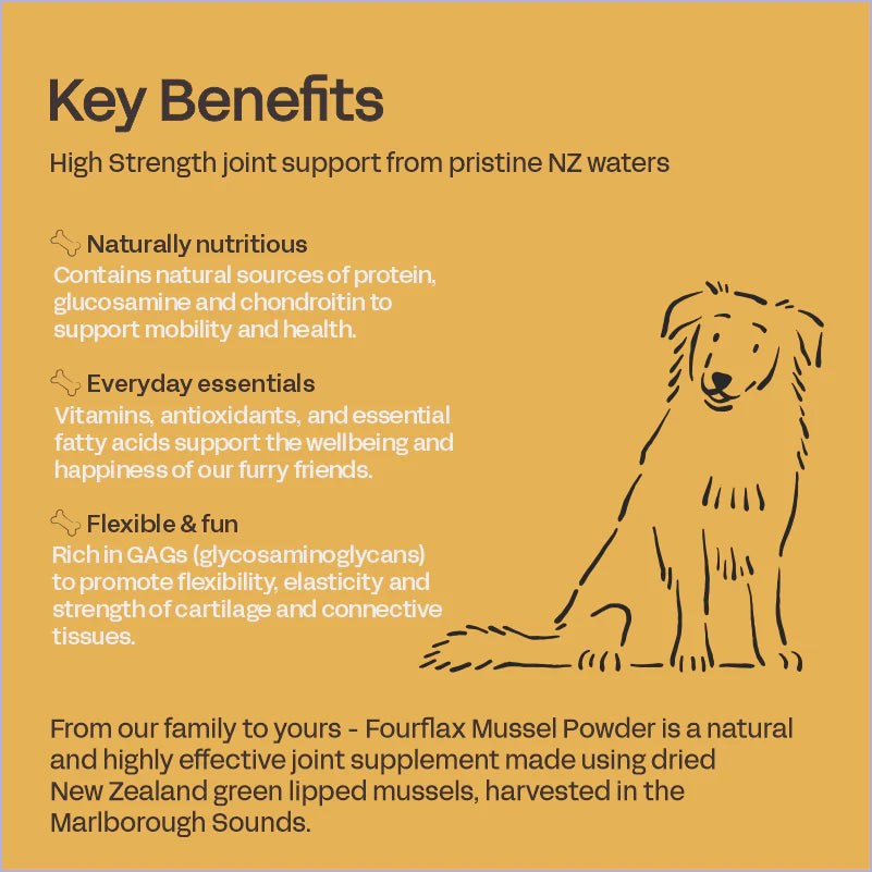 FOURFLAX - Dog Mussel Powder (Joint Supplement)