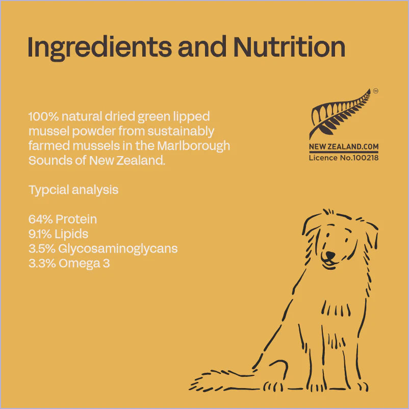 FOURFLAX - Dog Mussel Powder (Joint Supplement)