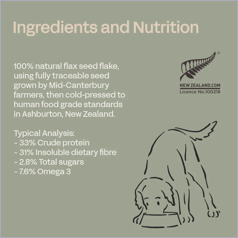 FOURFLAX - Dog Flax Feed Flake