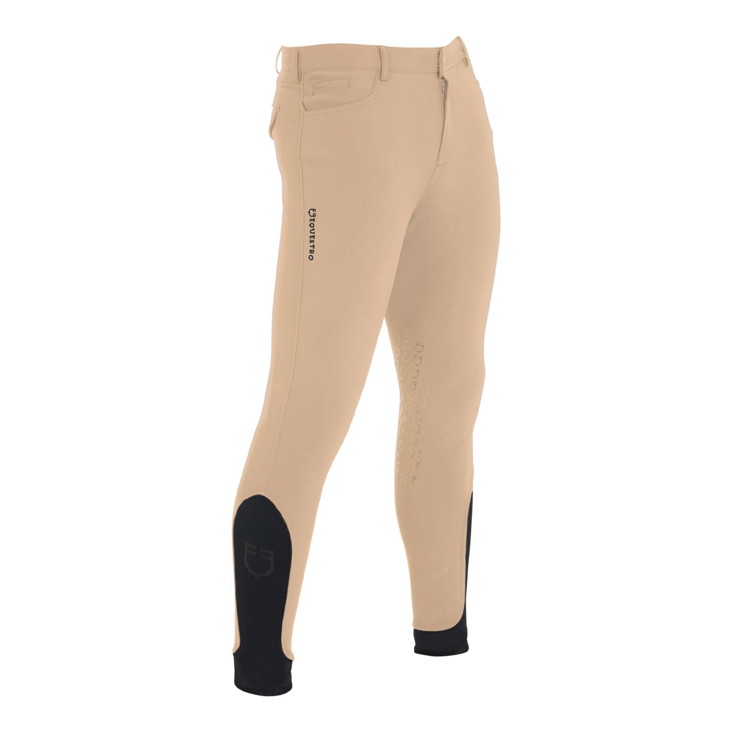 EQUESTRO - Men's slim fit grip breeches with logo Mod. Caspar