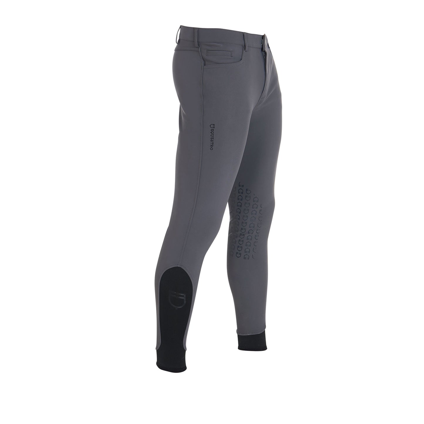 EQUESTRO - Men's slim fit grip breeches with logo Mod. Caspar