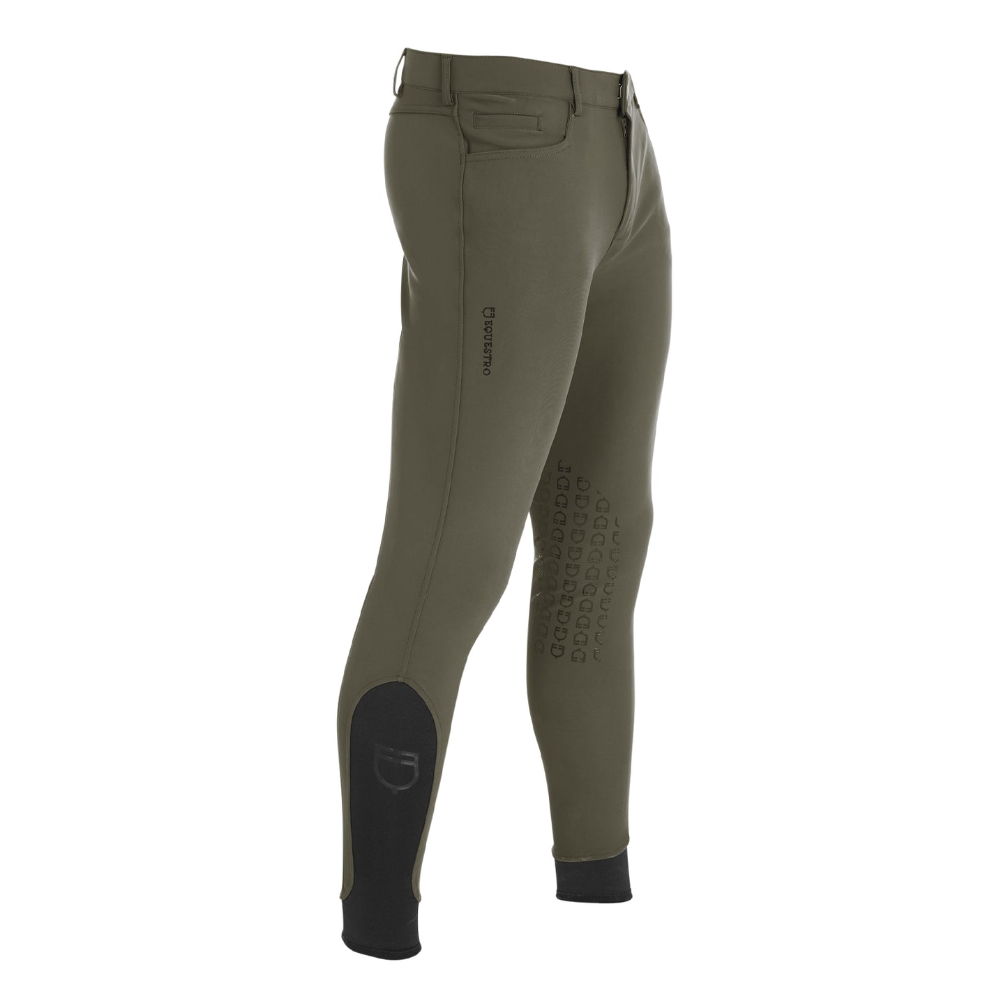 EQUESTRO - Men's slim fit grip breeches with logo Mod. Caspar