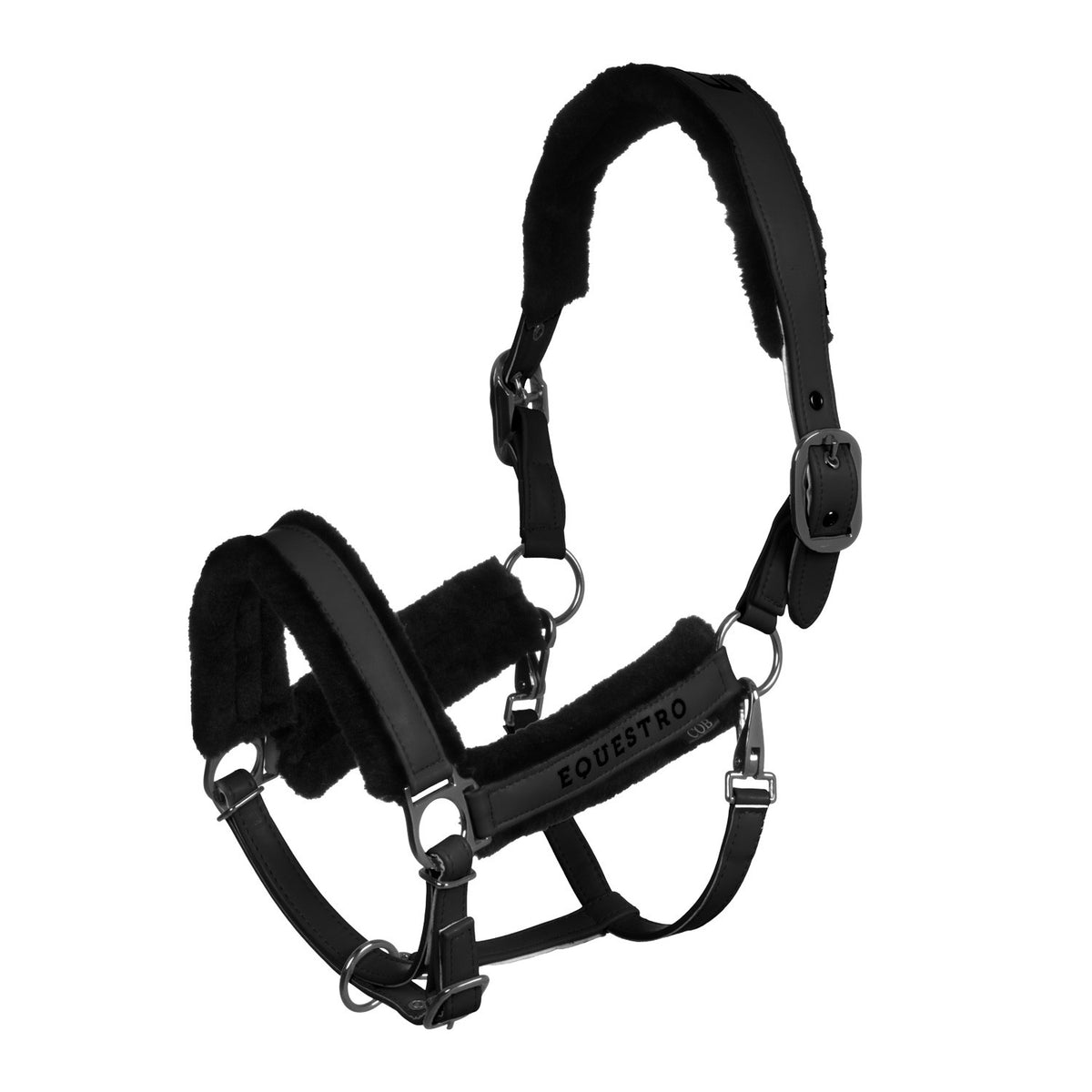 EQUESTRO - Anatomic Halter with faux sheepskin padding