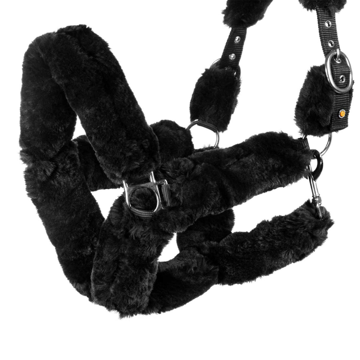 EQUESTRO - Halter with faux sheepskin