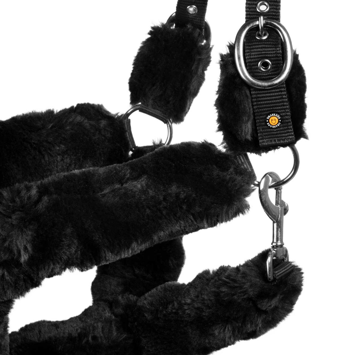 EQUESTRO - Halter with faux sheepskin