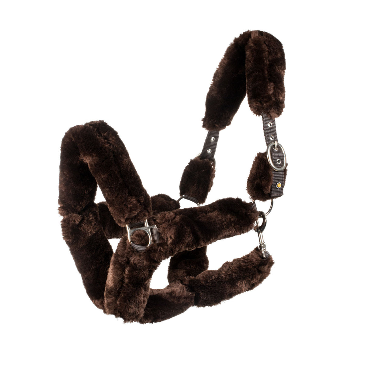 EQUESTRO - Halter with faux sheepskin