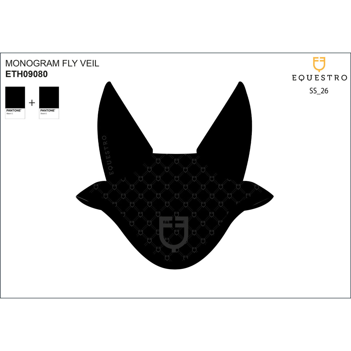 EQUESTRO - Fly veil with logos