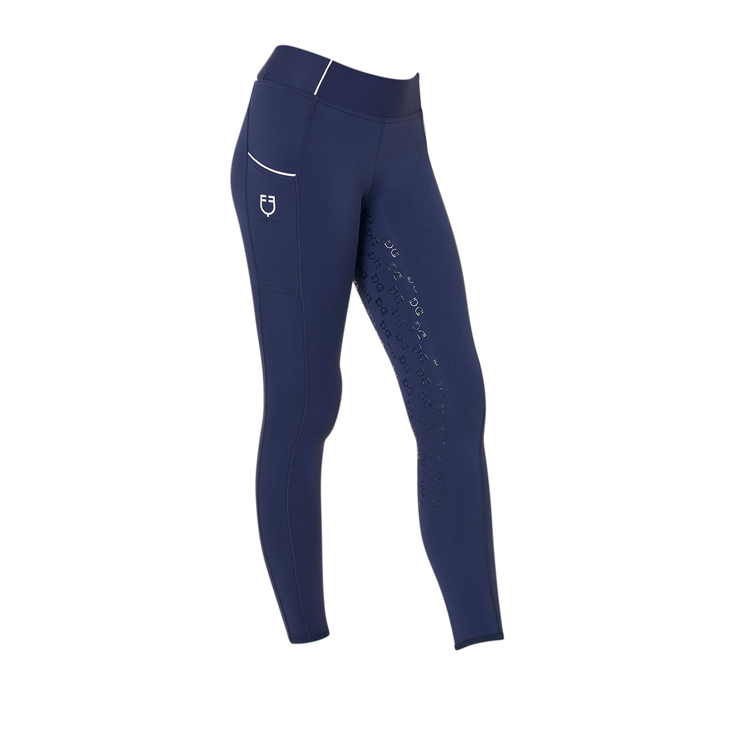 EQUESTRO - Kids' slim fit grip leggings with logo