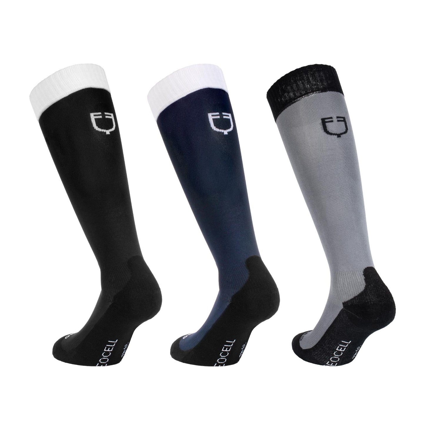 EQUESTRO - 3 pcs set unisex Basic technical socks