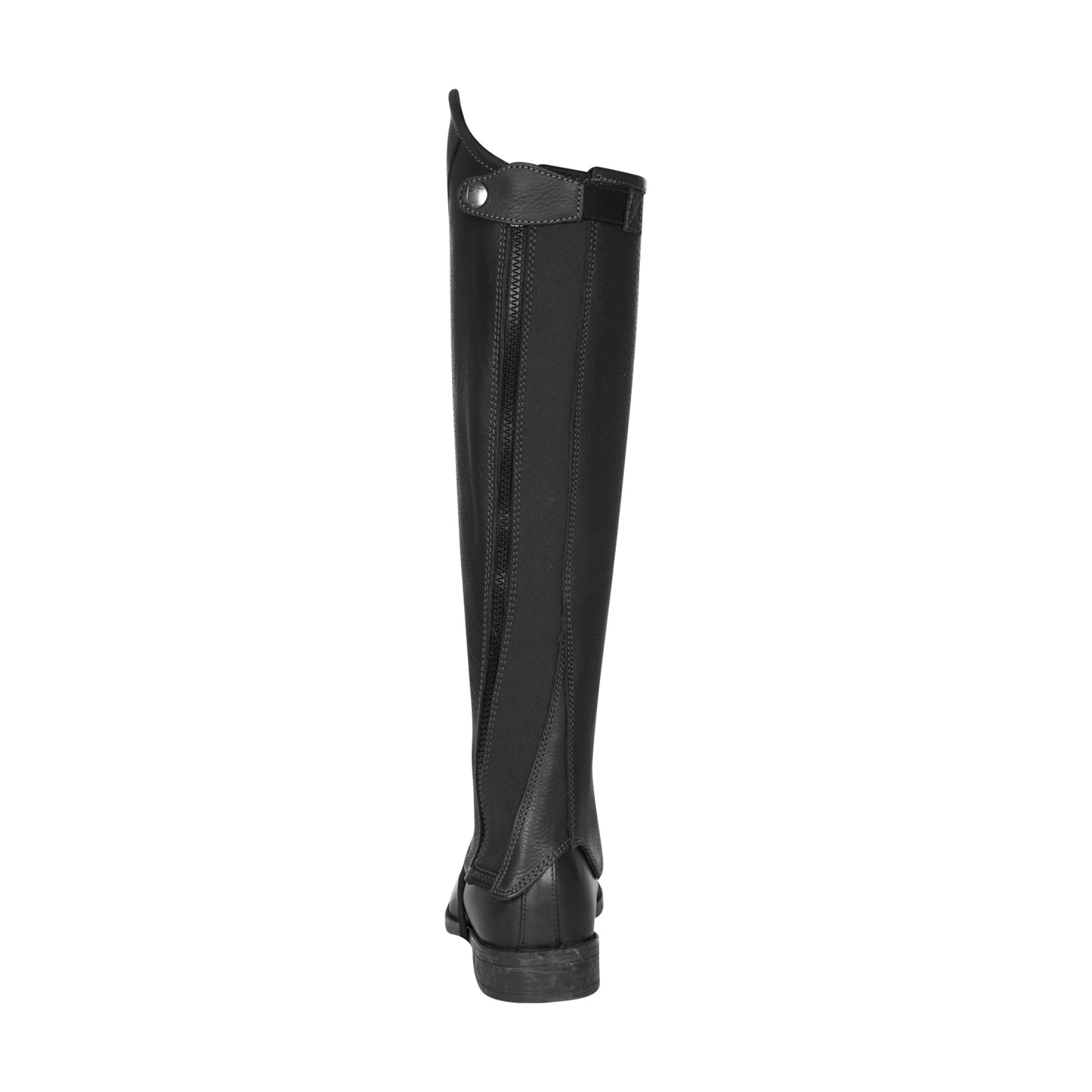 EQUESTRO - Unisex short leather gaiters with side zip