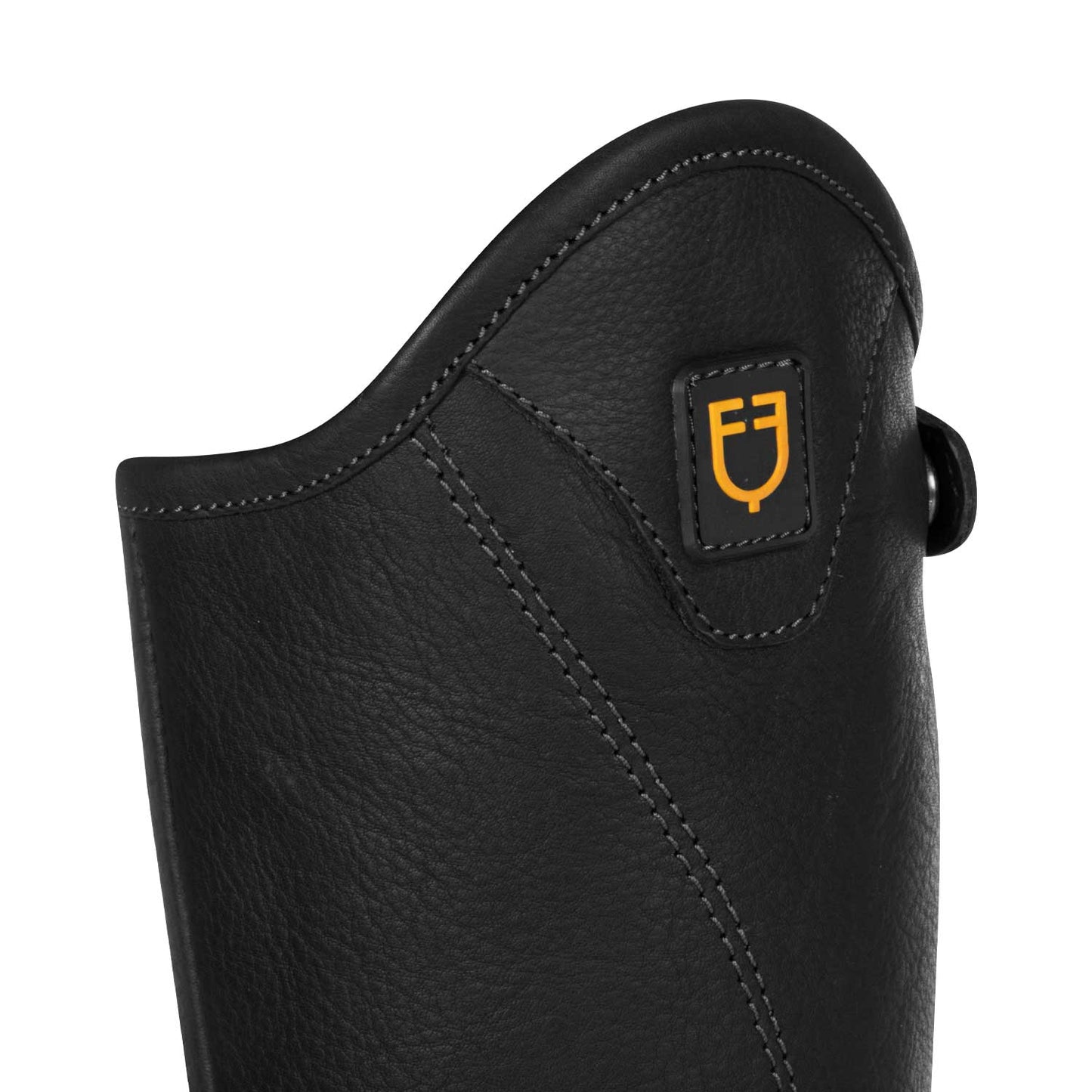 EQUESTRO - Unisex short leather gaiters with side zip