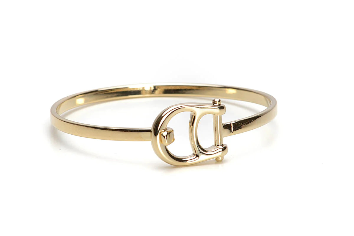MAKEBE - Stirrup Brass Bracelet