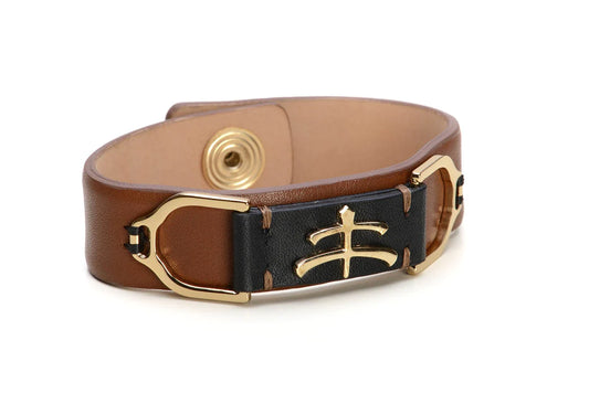 MAKEBE - Leather Wave Bracelet