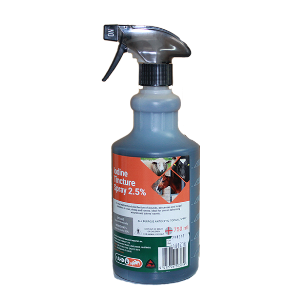 Iodine Tincture Spray 2.5% (750ml)