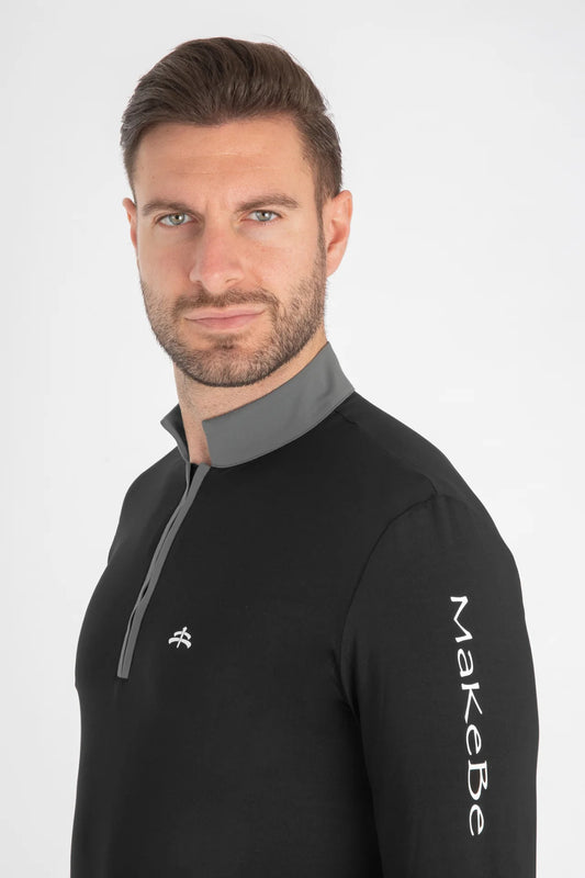 MAKEBE - Man long Sleeves working Polo mod. MAX