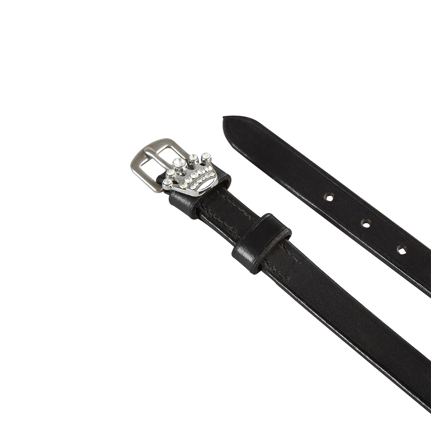 EQUESTRO - Spurs leather with Rhinestone