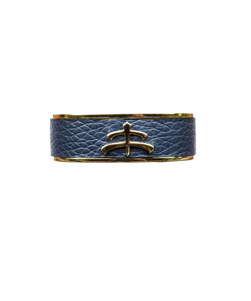 MAKEBE - Leather and Brass Bangle