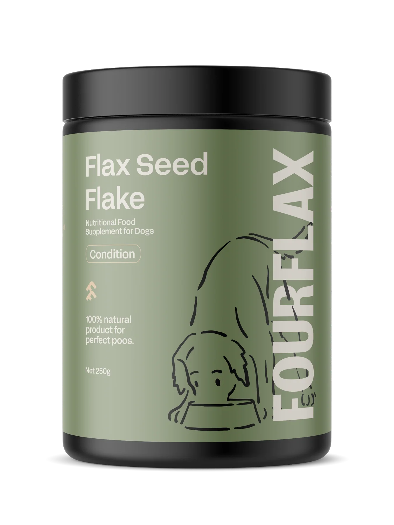 FOURFLAX - Dog Flax Feed Flake